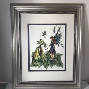 Amy Brown’s Bad Dragon framed print